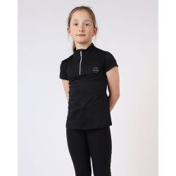 Polo Montar Junior Everly manches courtes Noir