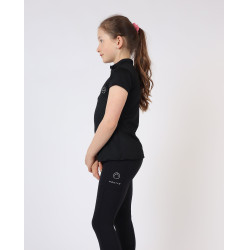 Polo Montar Junior Everly manches courtes Noir