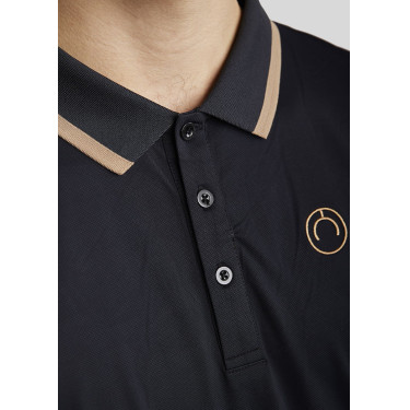 Polo Montar MoDrake heren contrasterende kraag lange mouwen Polo Montar MoDrake heren contrasterende kraag lange mouwen