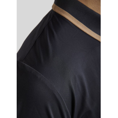 Polo Montar MoDrake heren contrasterende kraag lange mouwen Polo Montar MoDrake heren contrasterende kraag lange mouwen