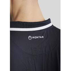 Polo Montar MoDrake heren contrasterende kraag lange mouwen Donker marineblauw