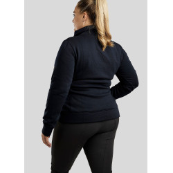 Pull Montar Naja fermeture zippé au cou crystal rose gold Curve femme Marine Bleu marine