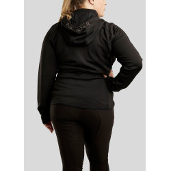 Sweat zippé Montar à capuche Liza femme Curve Noir Sweat zippé Montar à capuche Liza femme Curve Noir