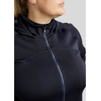Ritsvest Montar met capuchon Liza dames Curve Marine Marineblauw