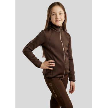 Sweatshirt met rits Montar MoFlora kristal roségoud kind Sweatshirt met rits Montar MoFlora kristal roségoud kind
