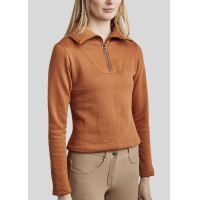 Sweatshirt Montar MoElla quart zip femme Bronze Marron Sweatshirt Montar MoElla quart zip femme Bronze Marron