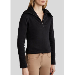 Sweatshirt Montar MoElla kwart rits dames Zwart Sweatshirt Montar MoElla kwart rits dames Zwart