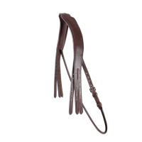 Tétière de bride Montar cuir tanné sous gorge ronde Marron