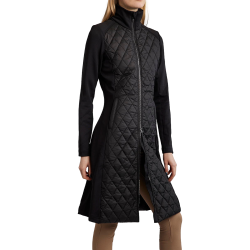 Lange jas Montar MoQuinn hybride gewatteerd Curve dames Zwart