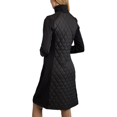 Lange jas Montar MoQuinn hybride gewatteerd Curve dames Zwart