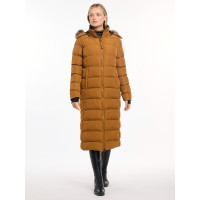 Gewatteerde jas LeMieux Harper Longline Gember Bruin