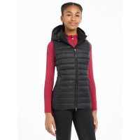 Mouwloze bodywarmer met capuchon LeMieux Milly Young Rider Zwart oud model