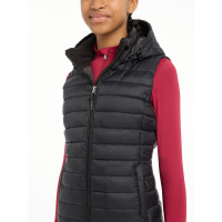 Mouwloze bodywarmer met capuchon LeMieux Milly Young Rider Zwart oud model