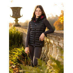 Mouwloze bodywarmer met capuchon LeMieux Milly Young Rider Zwart oud model