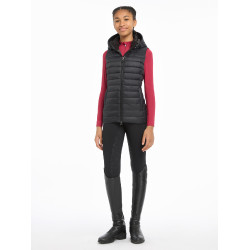 Mouwloze bodywarmer met capuchon LeMieux Milly Young Rider Zwart oud model