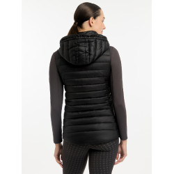 Mouwloze bodywarmer met capuchon LeMieux Tilly dames Zwart oud model