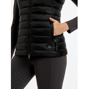 Mouwloze bodywarmer met capuchon LeMieux Tilly dames Zwart oud model