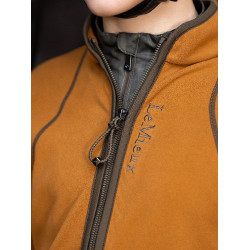 Polaire LeMieux met ritssluiting Felicity Young Rider Gember Bruin