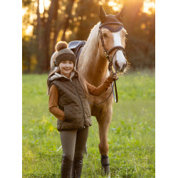 Mouwloos wintervest LeMieux omkeerbaar Eloise Young Rider Alpine Bruin