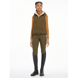 Mouwloos wintervest LeMieux omkeerbaar Eloise Young Rider Alpine Bruin