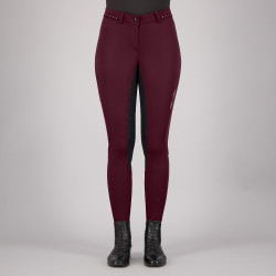 Pantalon d'équitation Euro-star Equitation Queen Diamond FullGrip été Baie noire Bordeaux Pantalon d'équitation Euro-star Equitation Queen Diamond FullGrip été Baie noire Bordeaux