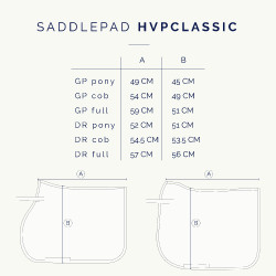 Zadeldek HV Polo Classic GP Zwart