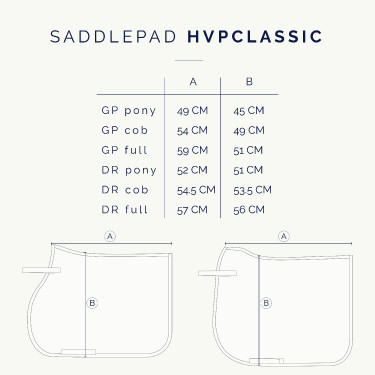 Zadeldek HV Polo Classic GP Zwart