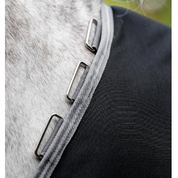 Horseware Amigo Bravo 12 XL 0g deken Zwart / titaniumgrijs / zilver