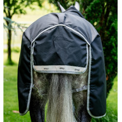 Horseware Amigo Bravo 12 XL 0g deken Zwart / titaniumgrijs / zilver