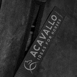 Piuma WFS schokdemper met zak en verhoogde voorkant in suède Acavallo Zwart Piuma WFS schokdemper met zak en verhoogde voorkant in suède Acavallo Zwart