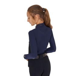 Base Layer Equestro d'entraînement à manches longues fille Marine blazer Bleu marine Base Layer Equestro d'entraînement à manches longues fille Marine blazer Bleu marine