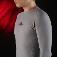 Base Layer homme manches longues Equestro Ridertechnology Oiseau moqueur Gris Base Layer homme manches longues Equestro Ridertechnology Oiseau moqueur Gris