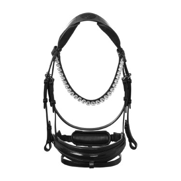 Bridon Ophelia en cuir de veau Acavallo Noir / noir Bridon Ophelia en cuir de veau Acavallo Noir / noir