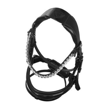Bridon Ophelia en cuir de veau Acavallo Noir / noir Bridon Ophelia en cuir de veau Acavallo Noir / noir