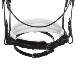 Bridon Ophelia en cuir de veau Acavallo Marron / blanc