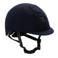 Meteor uniseks Equestro helm met reliëflogo Marine Marineblauw