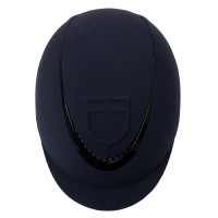 Meteor uniseks Equestro helm met reliëflogo Marine Marineblauw