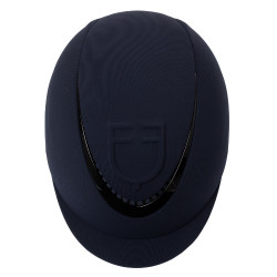 Meteor uniseks Equestro helm met reliëflogo Marine Marineblauw