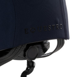 Meteor uniseks Equestro helm met reliëflogo Marine Marineblauw