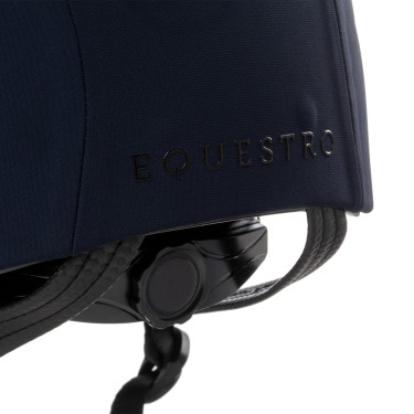 Meteor uniseks Equestro helm met reliëflogo Marine Marineblauw