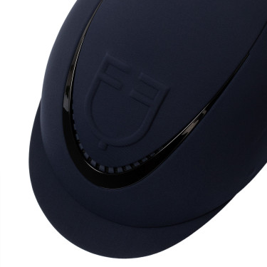 Meteor uniseks Equestro helm met reliëflogo Marine Marineblauw