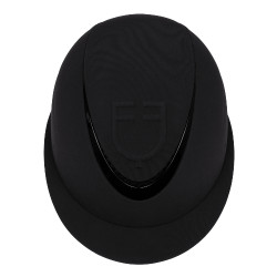 Casque femme avec large visière et logo en relief Equestro Noir Casque femme avec large visière et logo en relief Equestro Noir