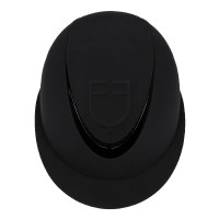 Dameshelm met brede klep en verhoogd Equestro-logo Zwart Dameshelm met brede klep en verhoogd Equestro-logo Zwart