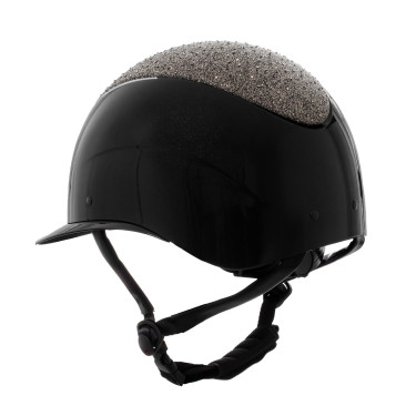 Casque Star avec large visière et strass homologué EN 1384-2023 Equestro Casque Star avec large visière et strass homologué EN 1384-2023 Equestro