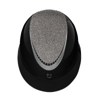 Star-helm met brede klep en strass, gehomologeerd volgens EN 1384-2023 Equestro Zwart / zilver Star-helm met brede klep en strass, gehomologeerd volgens EN 1384-2023 Equestro Zwart / zilver