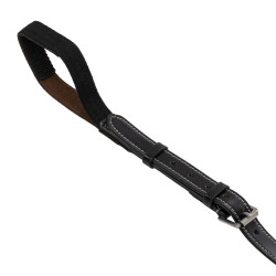 Collier de chasse Equestro anatomique en cuir Noir