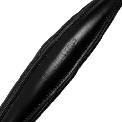 Collier de chasse et martingale en cuir amovible Equestro Noir Collier de chasse et martingale en cuir amovible Equestro Noir