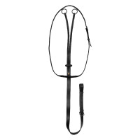 Collier de martingale en cuir Equestro Noir Collier de martingale en cuir Equestro Noir