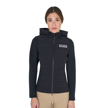 Doudoune à capuche Equestro femme en mélange technique