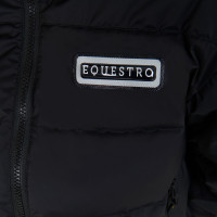 Korte damesdonsjas in stretchstof Equestro Scooter Beige Korte damesdonsjas in stretchstof Equestro Scooter Beige